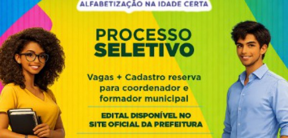 Prefeitura de Pacatuba lança edital de processo seletivo do Alfabetizar pra Valer