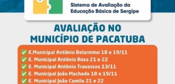 Prefeitura divulga datas de avaliações da Saese