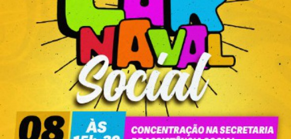 Carnaval Social acontecerá nesta quinta-feira