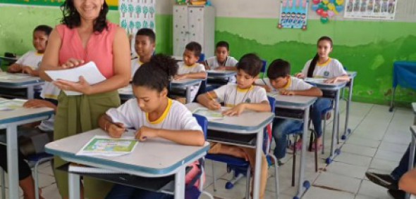 Crianças das escolas do município realizam simulado para provas SAESE e SAEB