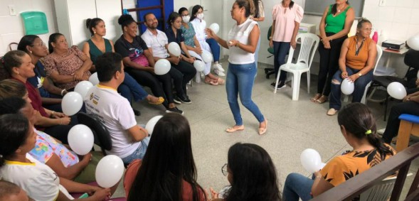 Saúde promove ação do Janeiro Branco com colaboradores de secretarias da prefeitura