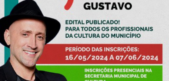 Edital da Lei Paulo Gustavo disponível!